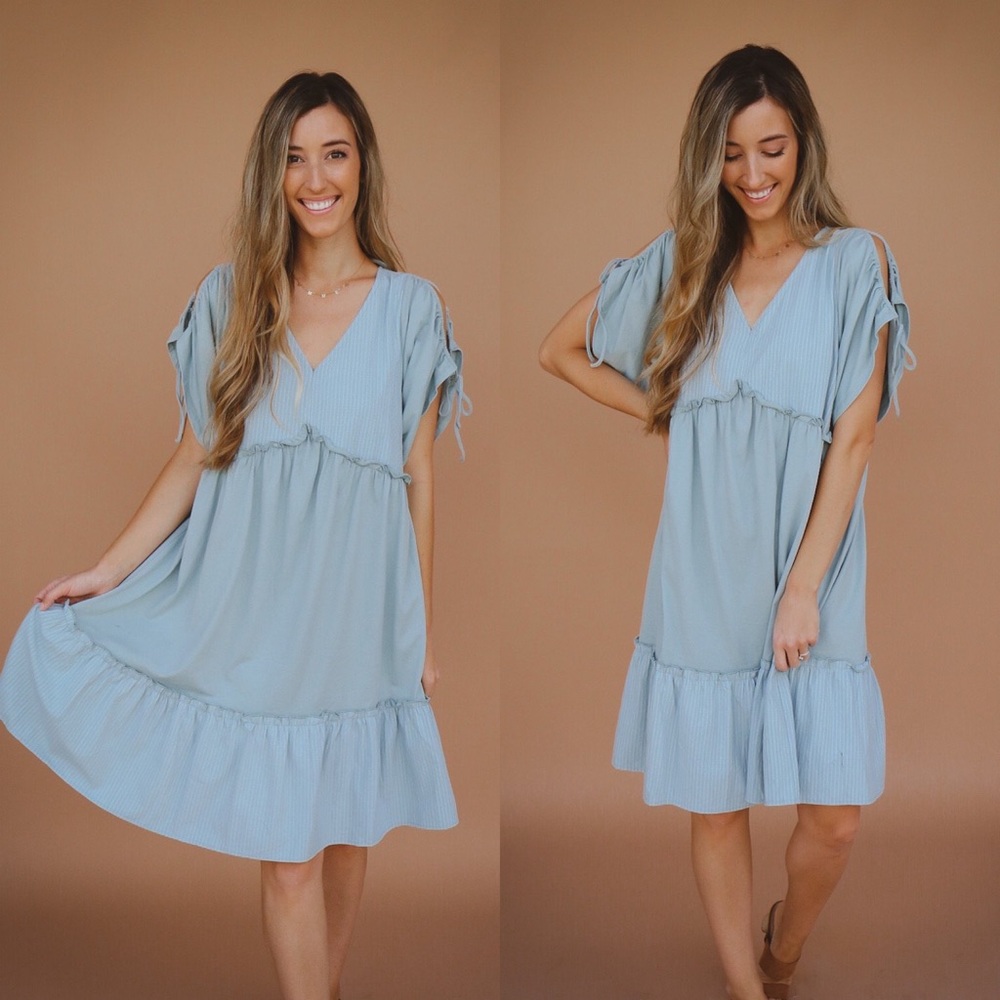 seafoam midi dress